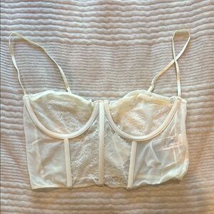 Zara Cream Lace Underwire Bralette